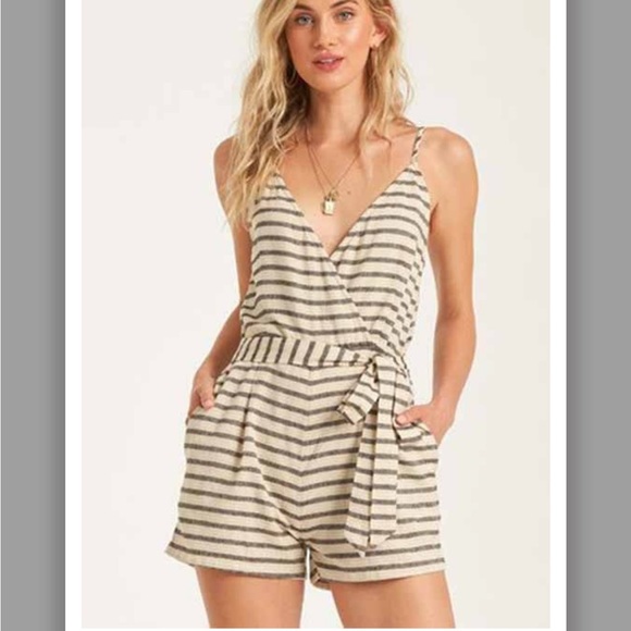 Billabong Pants - Billabong Women’s Linger On Romper— Striped